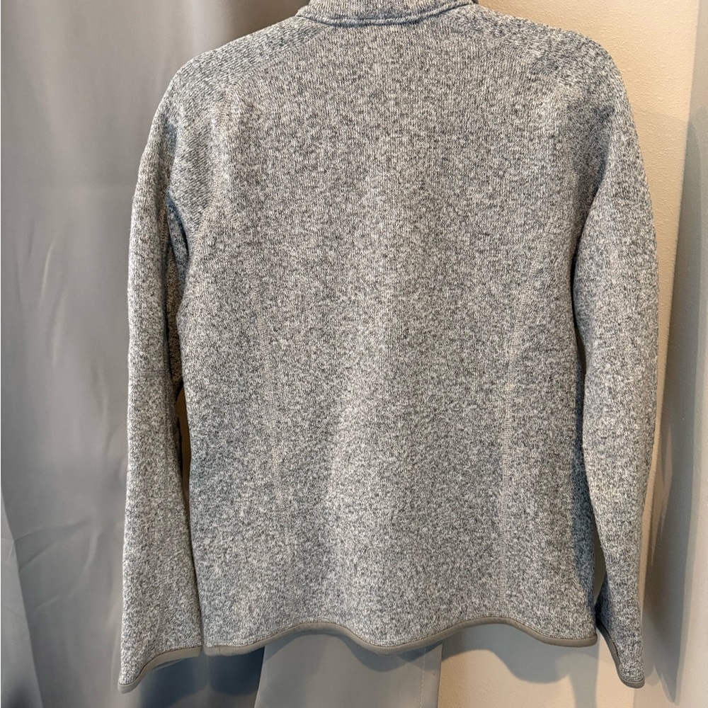 Patagonia Birch White Quarter Zip Pullover with Logo - Picture 4 of 4